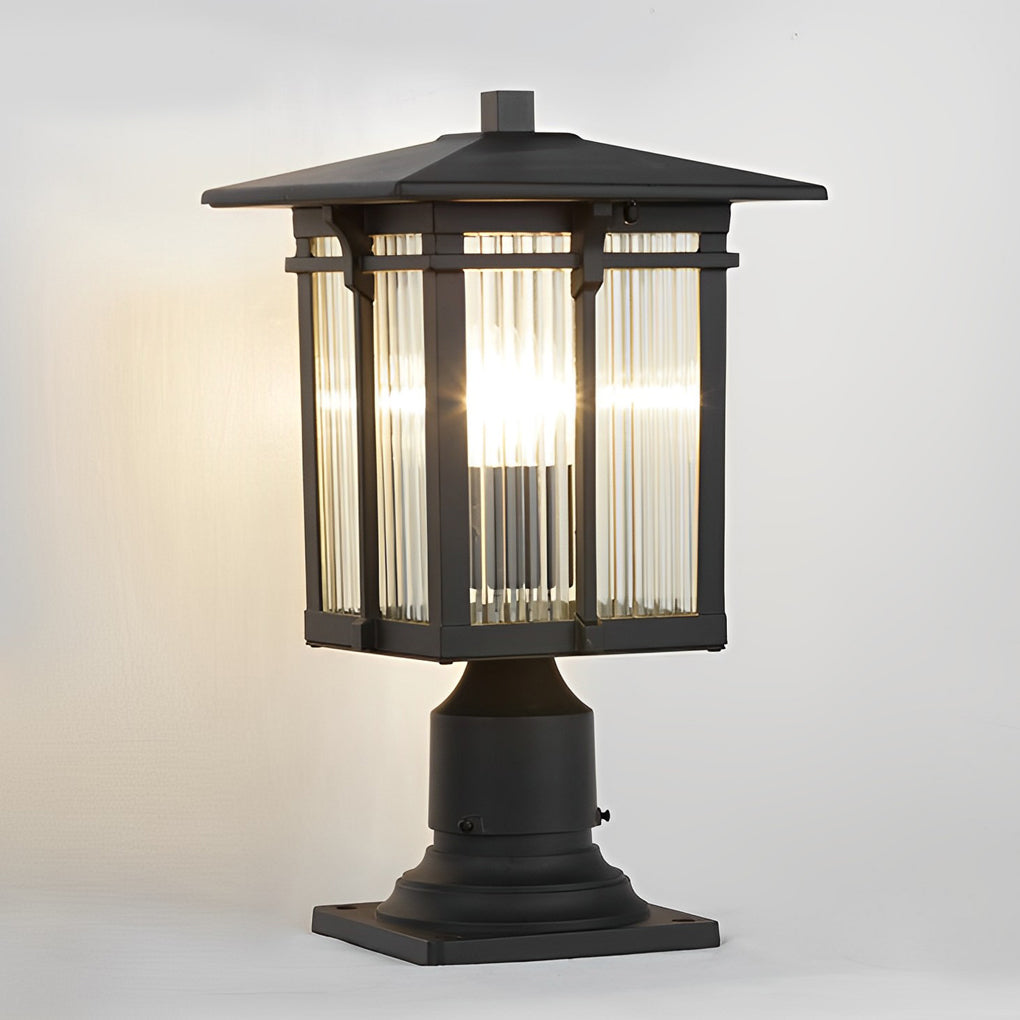 Glass Shade Outdoor Post Lights Ha081932