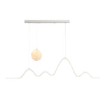47 24 Modern Wavy Linear Moon Led Kitchen Island Pendant Light