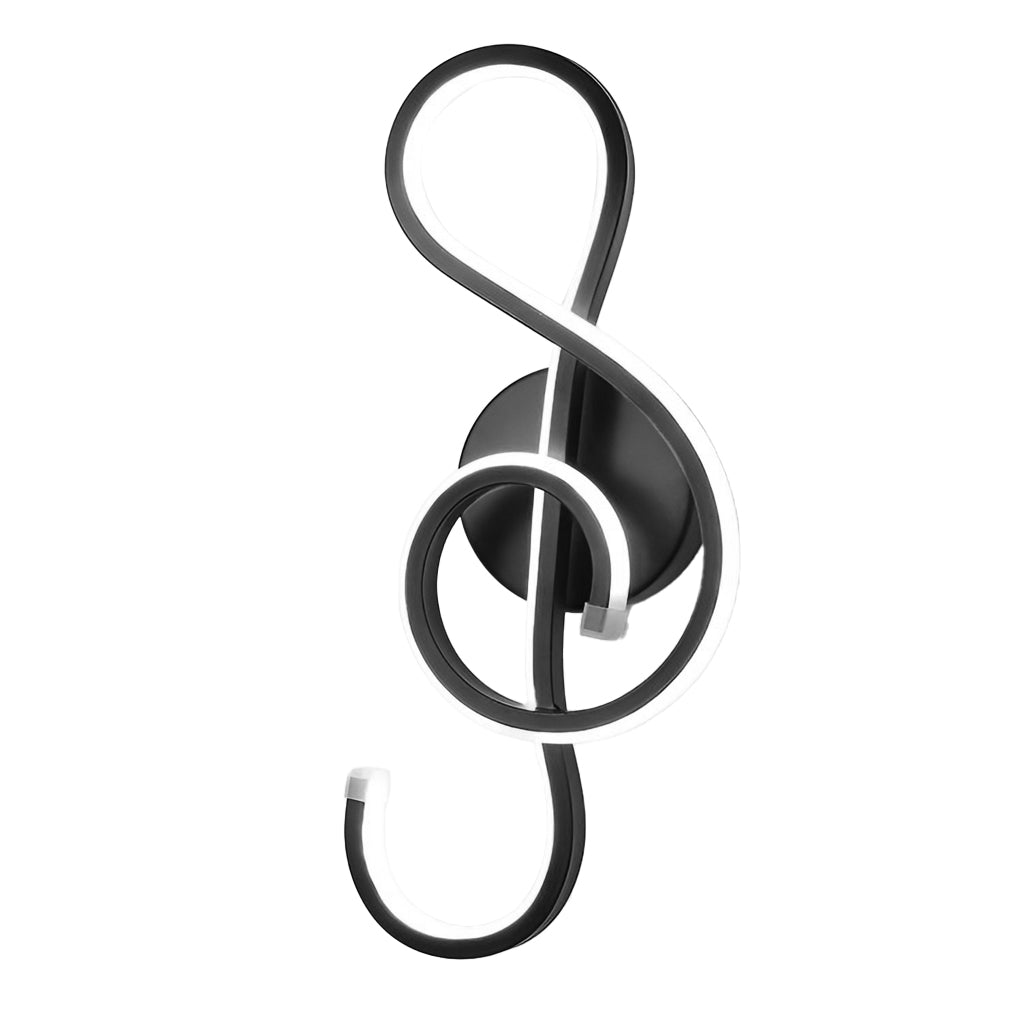 Musical Note Shaped Electroplated Wall Sconce