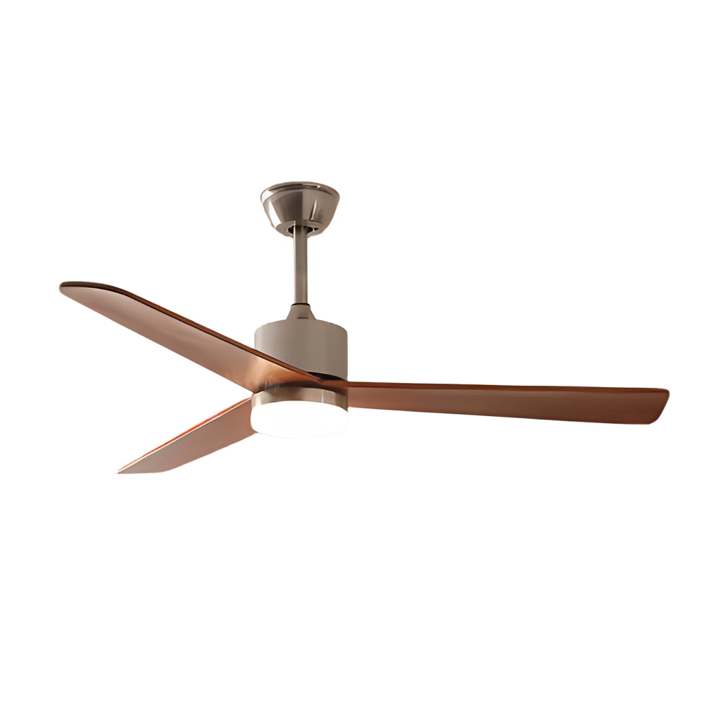 42 52 Led 3 Blades Wood Ceiling Fan Light With Remote