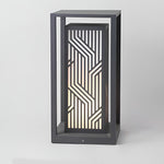 Retro Square Waterproof Led Gray Modern Outdoor Path Lights Post Lights