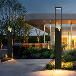 Modern Rectangular Glass LED Pathway Lights for Elegant Outdoor Spaces