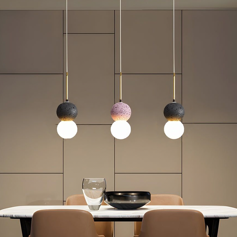 Nordic Modern Simple Terrazzo Chandelier