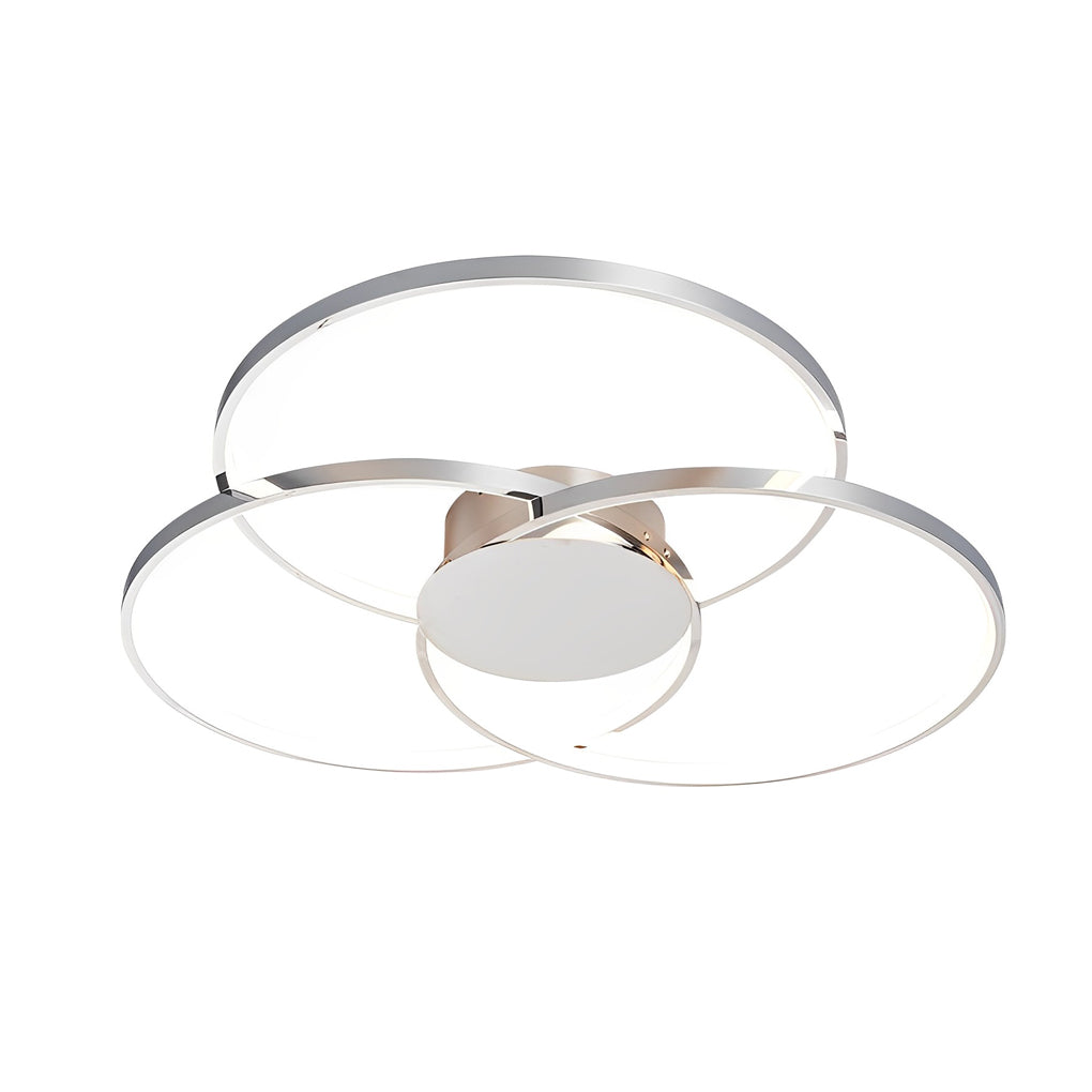 Aurelia Trio Ring LED Ceiling Light – Modern Nordic Semi Flush Mount