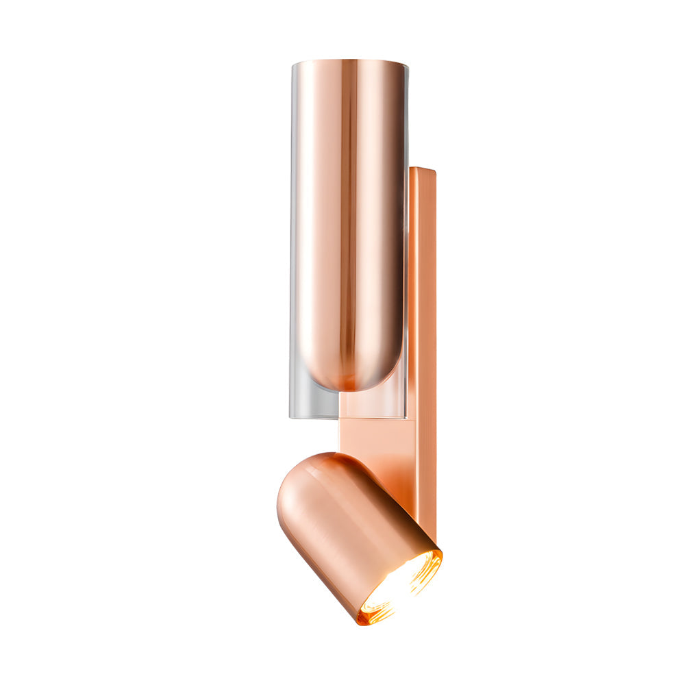 Simple Iron Cylinder Adjustable Up And Down Lighting Modern Wall Lamp