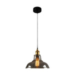 Smoke Gray Industrial Pendant Lamp Ha077613