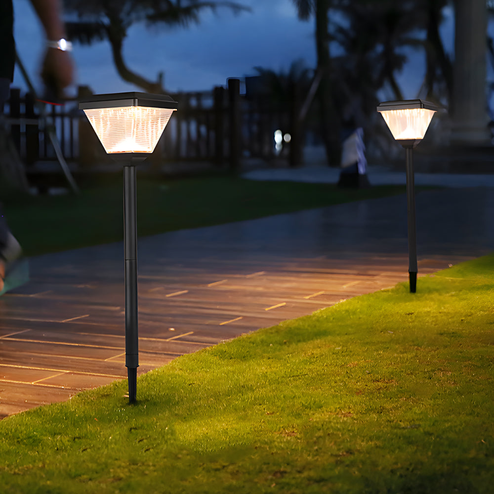 27 6 Inch H Black Solar Outdoor Pathway Light