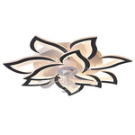 Flower Shaped Three Step Dimming Led Nordic Ceiling Fan Lights