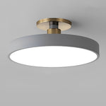 Modern Thick Circular Led Nordic Semi Flush Mount Ceiling Light