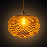 Handwoven Bamboo Rattan Pendant Light – Modern Natural Chandelier for Dining & Living Spaces