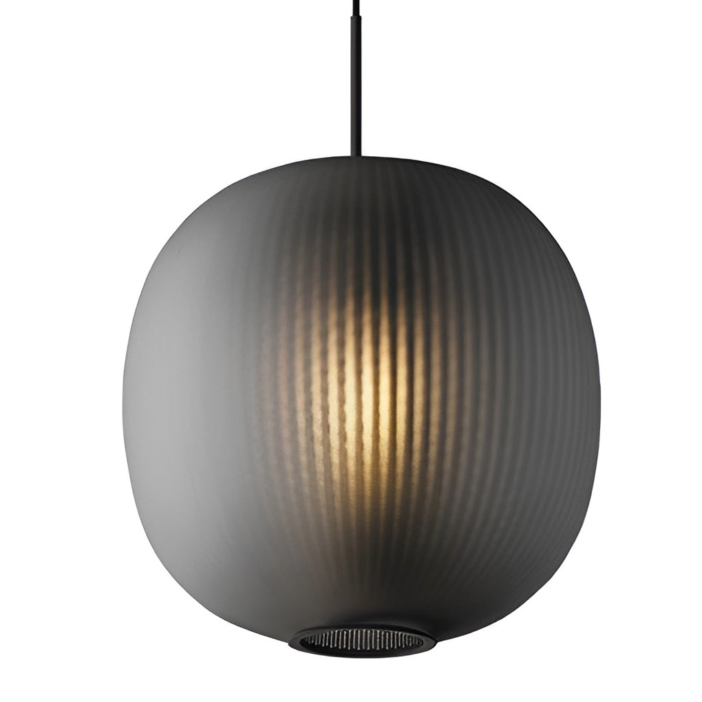 Round Lantern Shaped Glass Led Modern Pendant Light