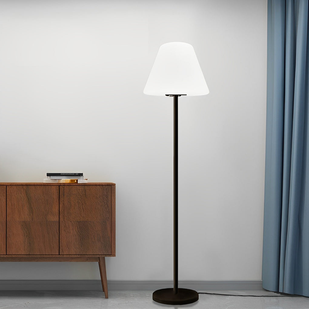 Modern Intelligent Led Metal And Shaded Floor Lamp