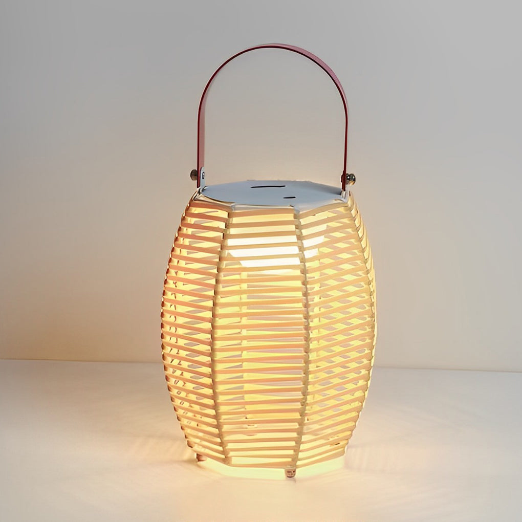 Rattan Lantern Solar Outdoor Light Li002127