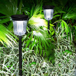 Solar-Powered Motion Sensor Lawn Lights, Set of Two – Modern Landscape Lighting