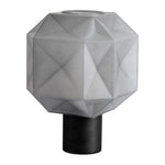 1 Light Cylinder And Cubo Smoke Glass Orb Modern Table Lamp