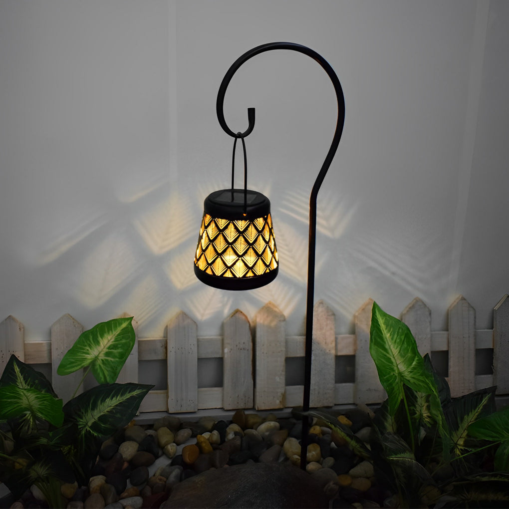 2Pcs Iron Kettle Solar Lantern Li002473