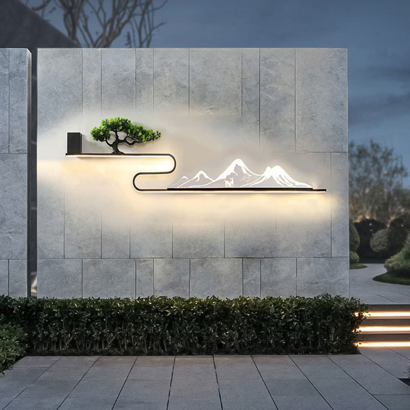 Mountain Scenery Outdoor Wall Lights Li002655