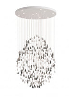 Droplets Sculpture Chandelier – Modern Glass Pendant Light for Dining Room and Living Room