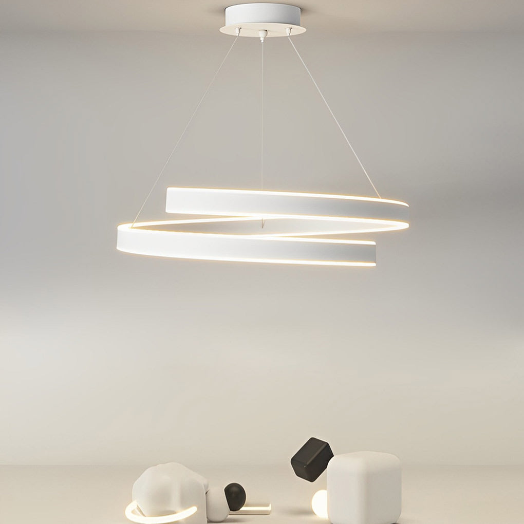 Rotating White Nordic Chandelier Ha083139