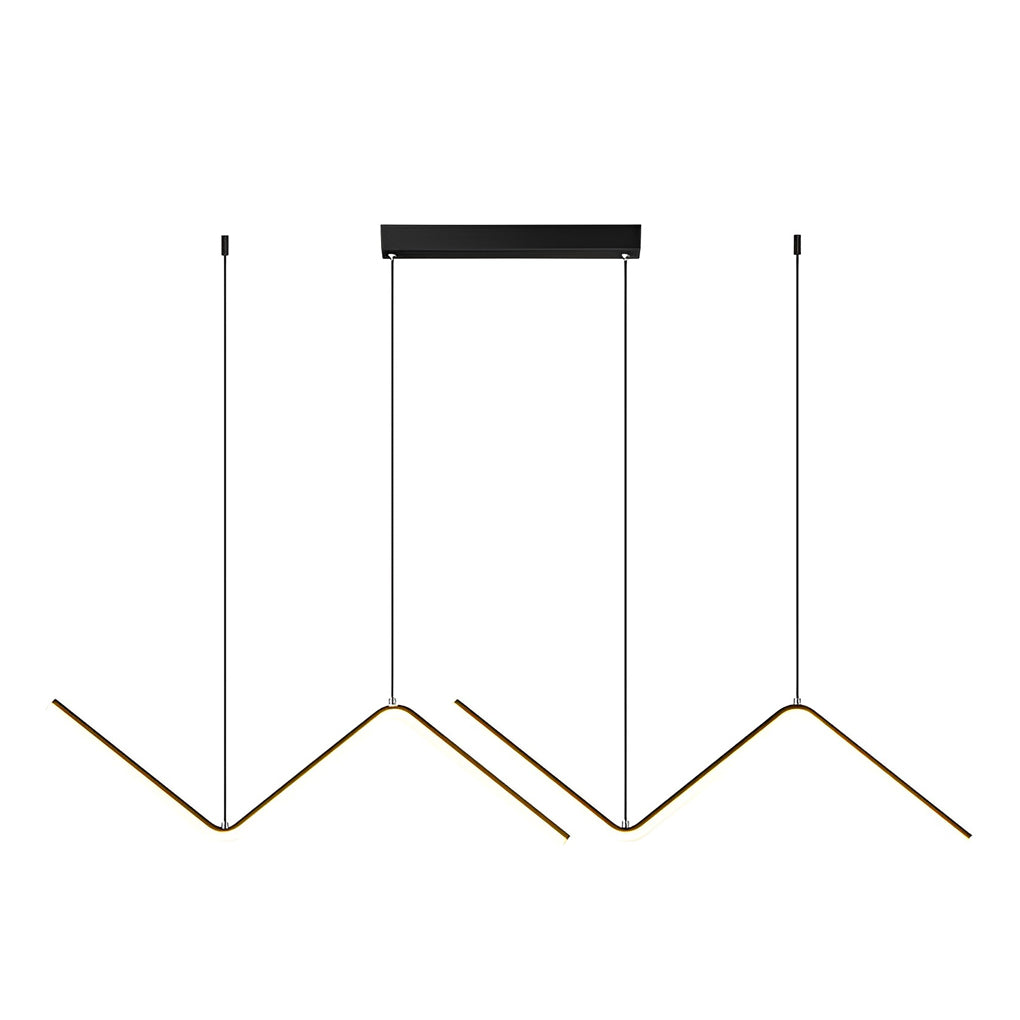 Wavy Linear Led Nordic Pendant Light Ha075738