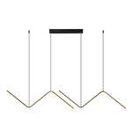 Wavy Linear Led Nordic Pendant Light Ha075738