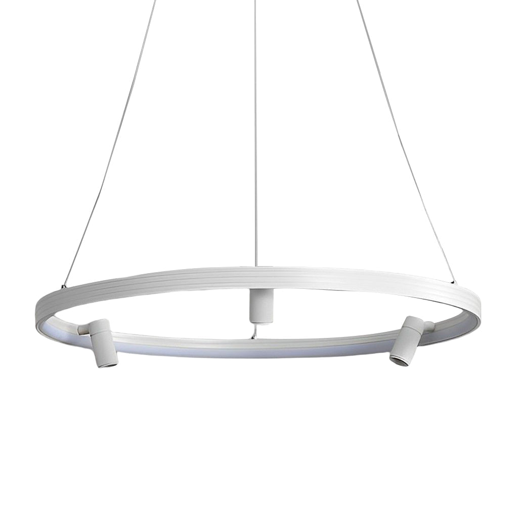 Aurelia Round LED Chandelier with Adjustable Spotlights for Modern Interiors
