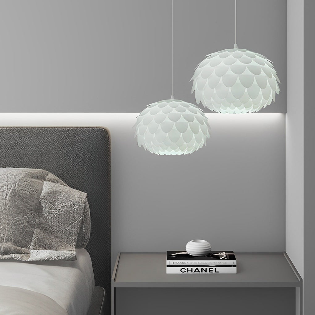 Round Fish Scales Pendant Light Ha096367