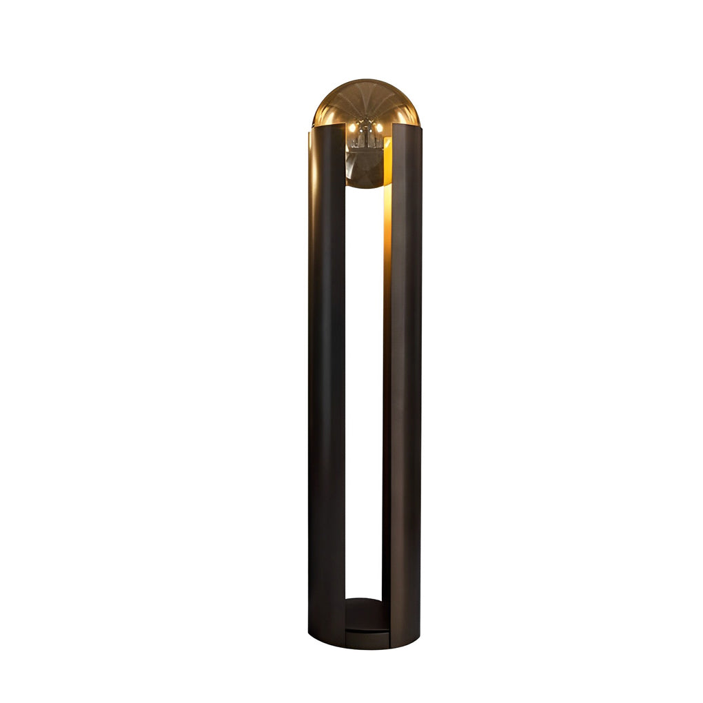 Dia 9 8 Inch Amber Glass Ball Shade And Black Softwing Lamp