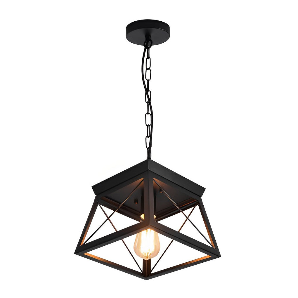 Geometric Industrial Style Ceiling Light Ha083302