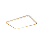 1 Light Rectangular Led Flush Mount Ceiling Light