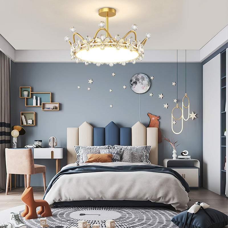 Crystal Crowns Led Ceiling Lights Ha098318