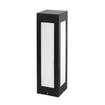 Modern Black Solar Bollard Lights for Pathways & Courtyards