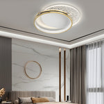 Round Acrylic Creative Led Three Step Dimming Modern Ceiling Lights Fixture