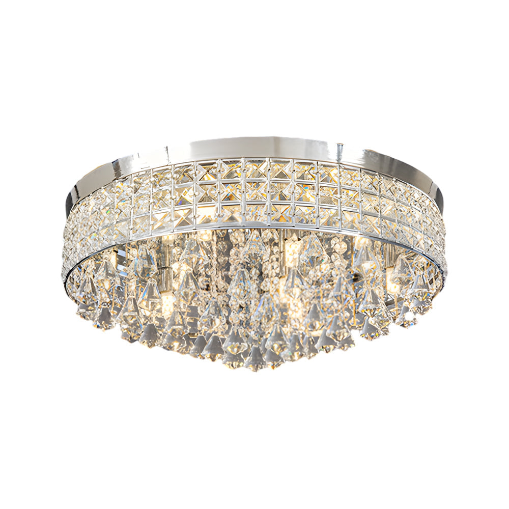 19 Round Crystal Pendants Led Ceiling Lights Fixture Ceiling Lamp