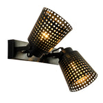 Retro Iron Hollow Adjustable Plug In Wall Sconce