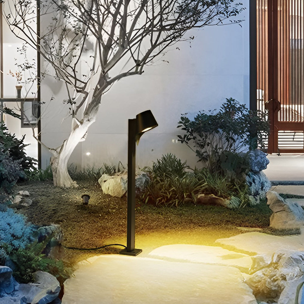 Minimalist Black Modern Outdoor Pathway Light