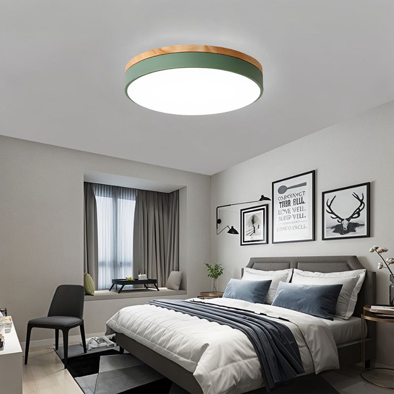 Chic Wood Flush Mount Ceiling Light