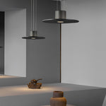 Round Plate Shaped Led Modern Pendant Light