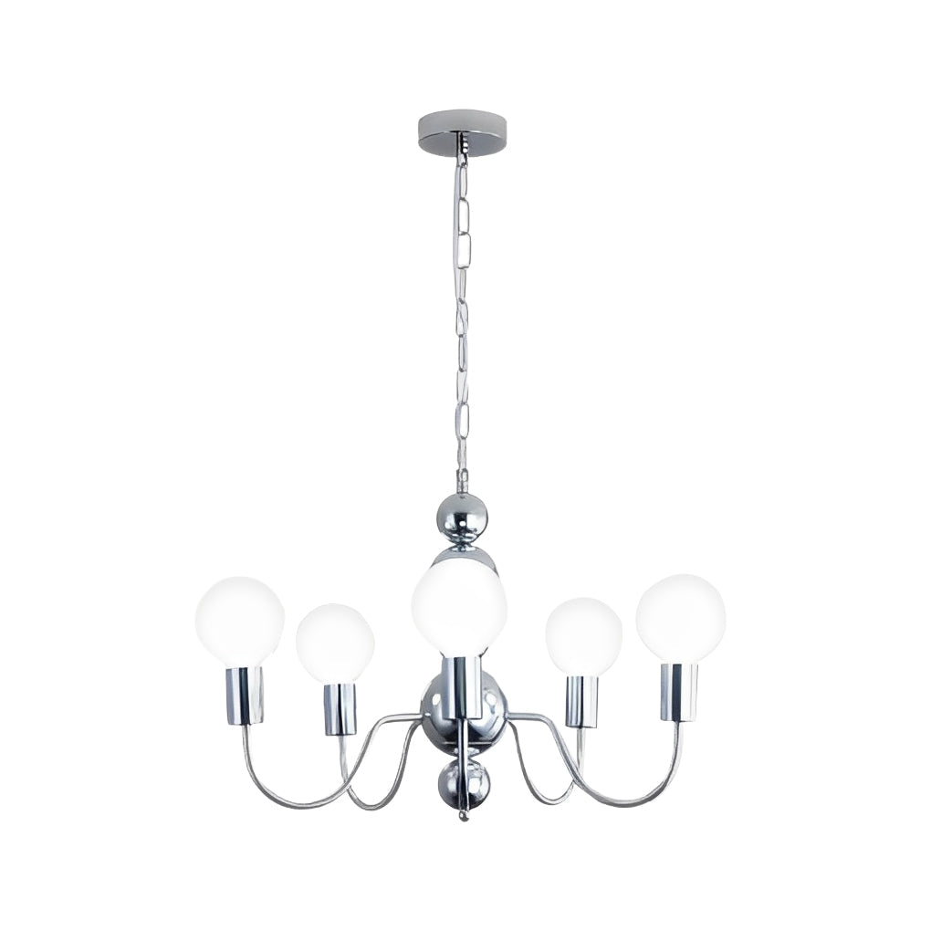 Aurelia Glass Globe Chandelier — Modern French Minimalist Pendant Light