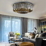 Smoky Gray Crystal Ceiling Lights Ha099039