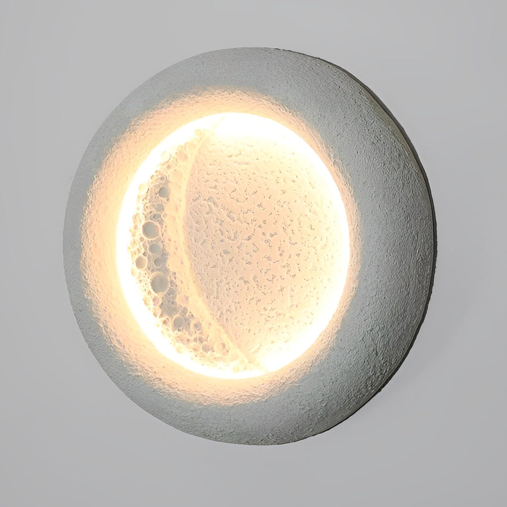 Lunar Halo Outdoor Wall Sconce — Waterproof LED Modern Light