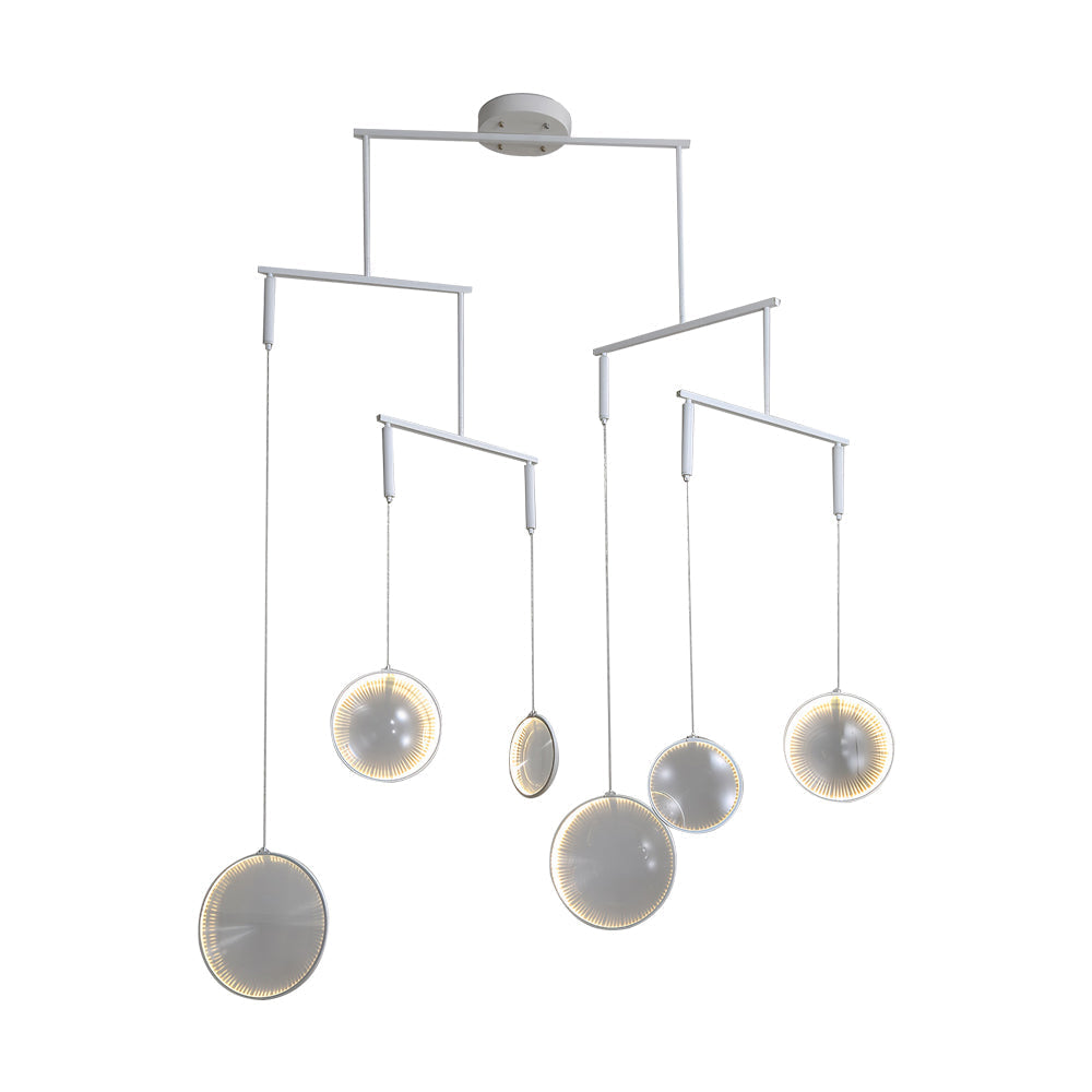 3 6 9 Light White Focus Led Chandelier