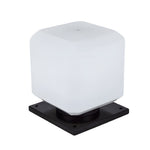Waterproof Cube Outdoor Led Pier Mount Post Lamp For Garden