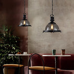 Semicircular Industrial Style Pendant Light Ha080497