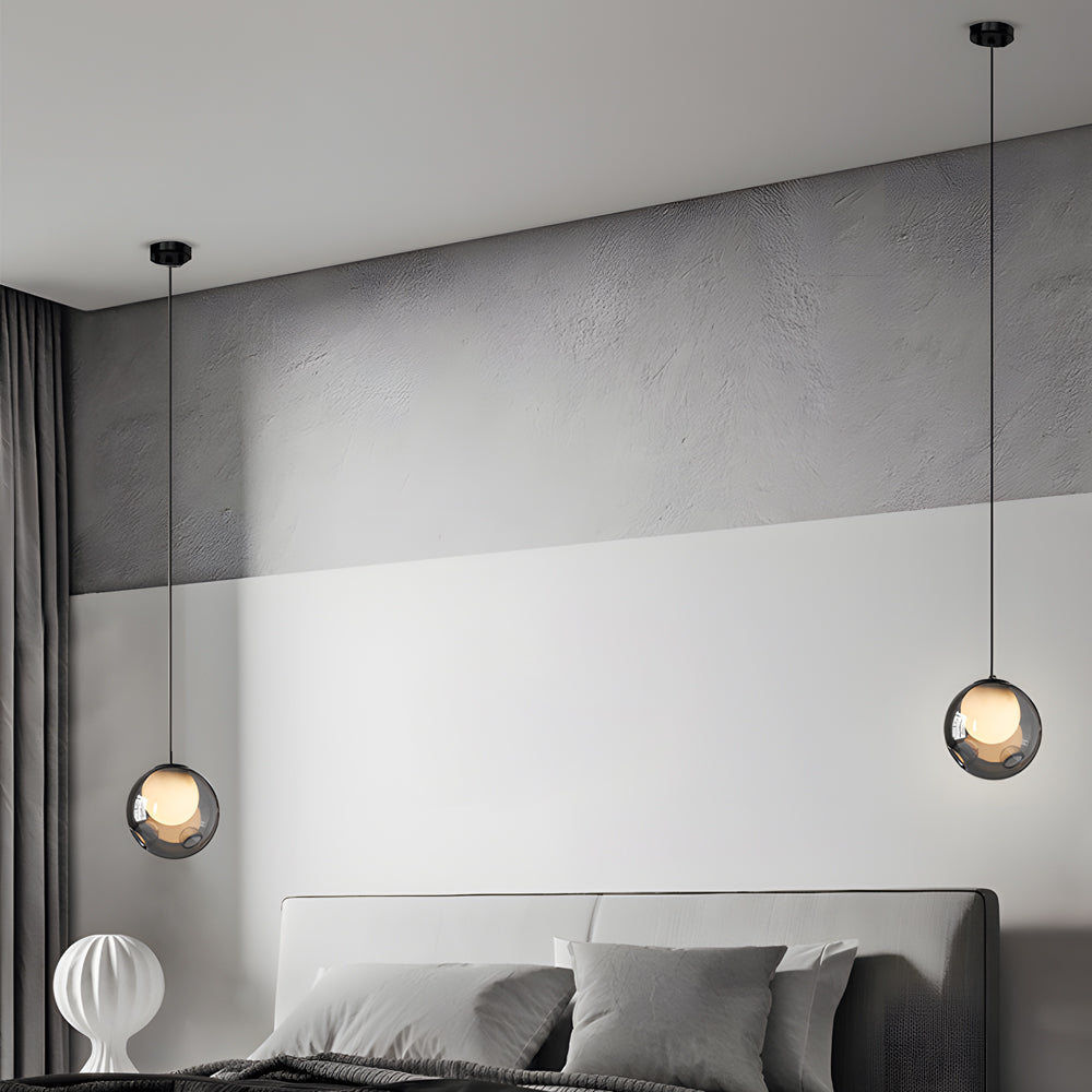 6 3 Inch Glass Bubble 1 Light Pendant Light