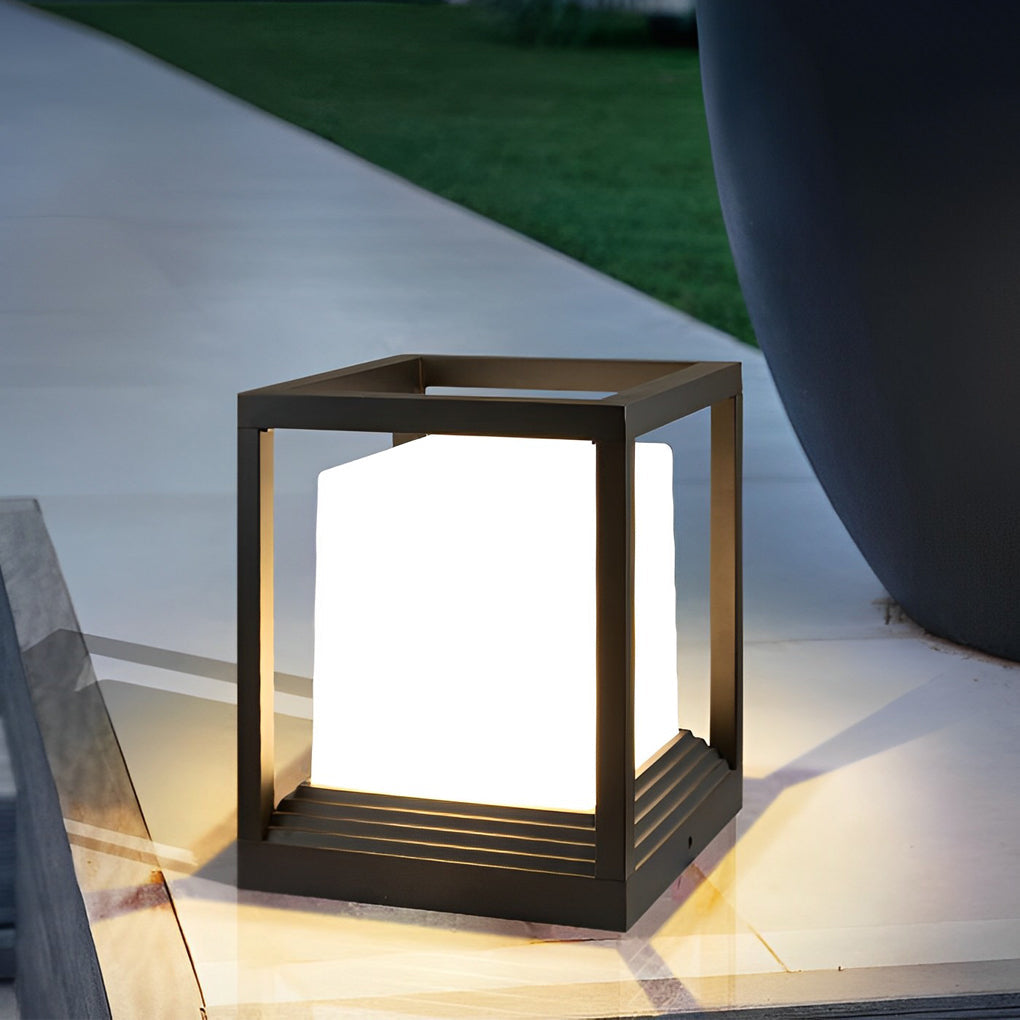 Square Modern Solar Fence Post Lights Li002272