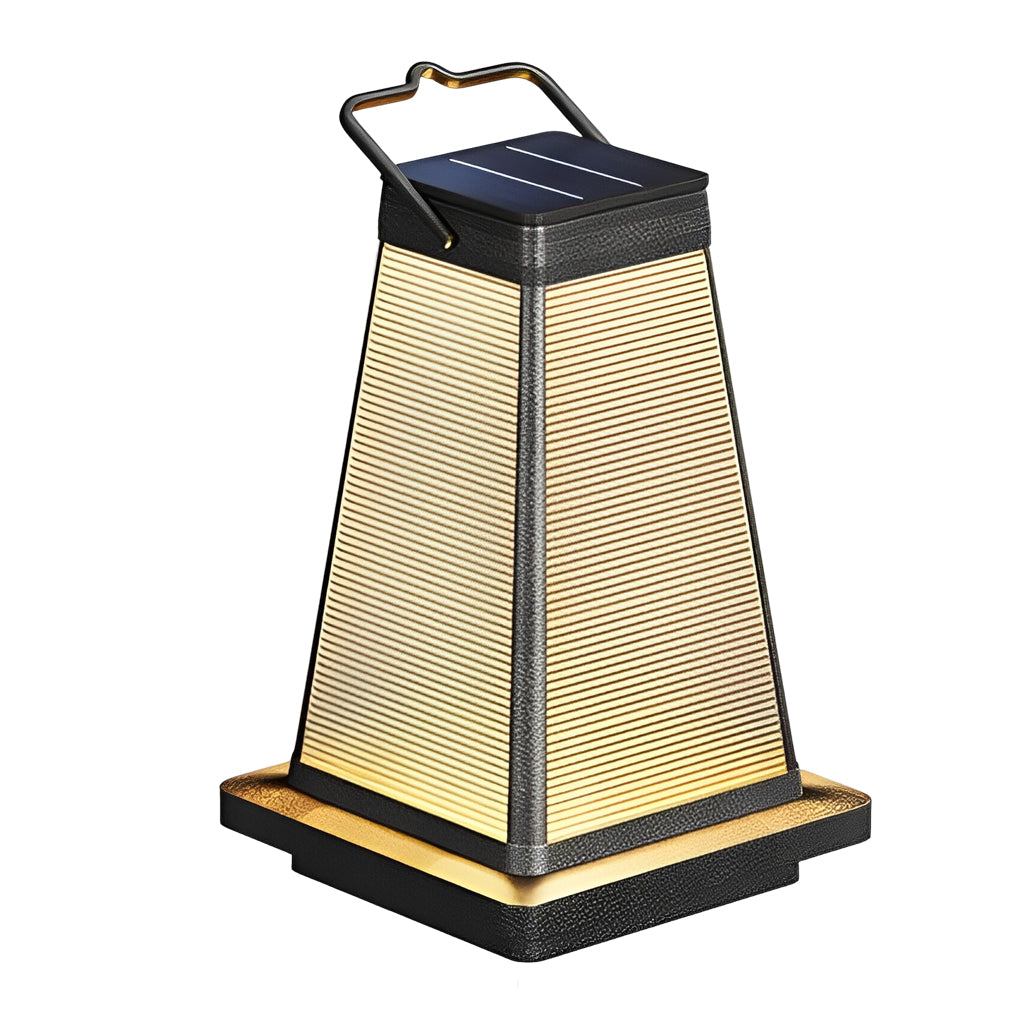 Square Portable Solar Outdoor Lantern Ha085030