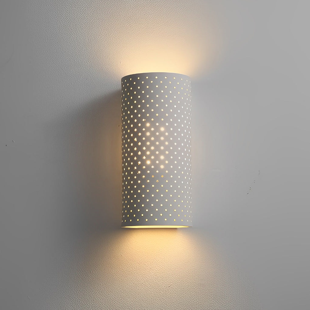 Cylindrical Gypsum Wall Lamp Li002440