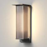 Rectangular Waterproof Modern Outdoor Solar Wall Sconce