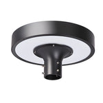 Round Waterproof Smart Remote Control Led Solar Lamp Post Top Lights